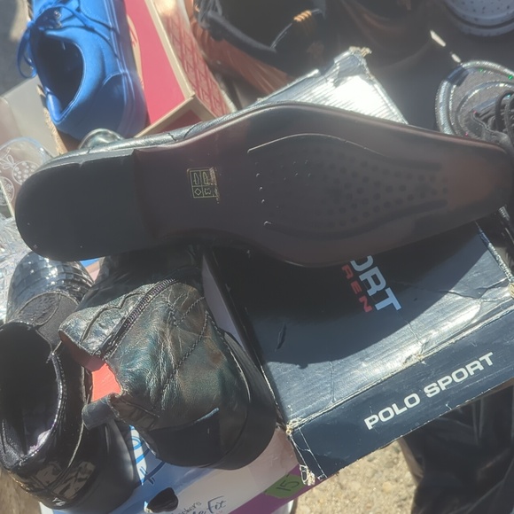 Polo by Ralph Lauren Men's Black Leather Boots - Picture 3 of 4